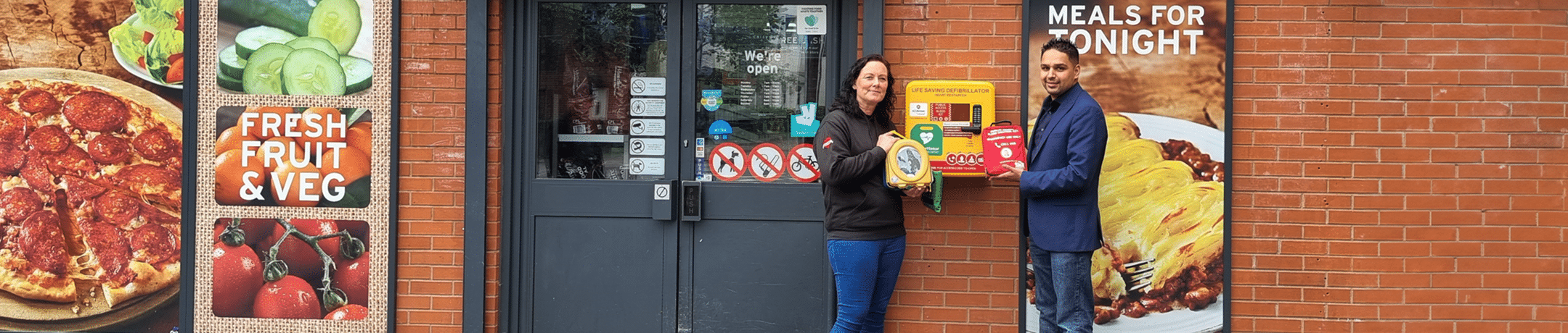 Priyesh Vekaria installs new defibrillator
